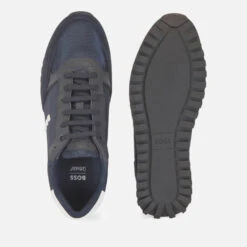 BOSS Men's Parkour Runn Trainers - Dark Blue -Vans Shoes Shop 13470590 1855053240566792