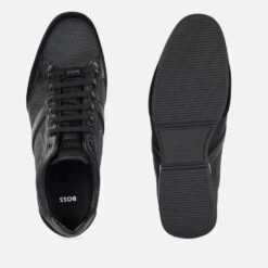 BOSS Men's Saturn Low Profile Trainers - Black 7 BOSS Men's Saturn Low Profile Trainers - Black -Vans Shoes Shop 13470596 6955053240741392