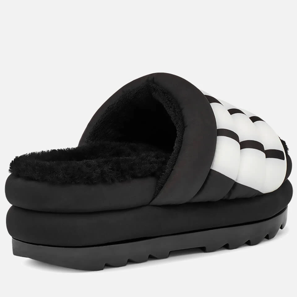UGG Women's Puft Logo Slide Sandals - Black 4 UGG Women's Puft Logo Slide Sandals - Black - Image 4