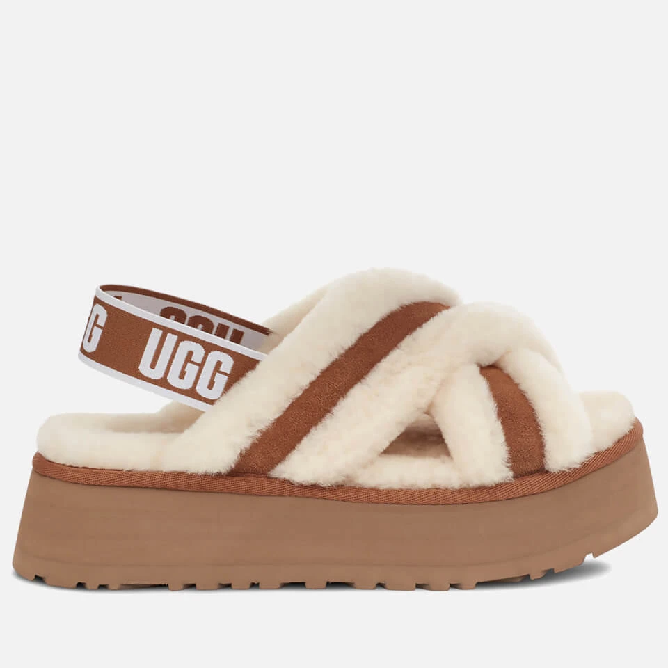 UGG Women's Disco Cross Sheepskin Slippers - Chestnut 1 UGG Women's Disco Cross Sheepskin Slippers - Chestnut