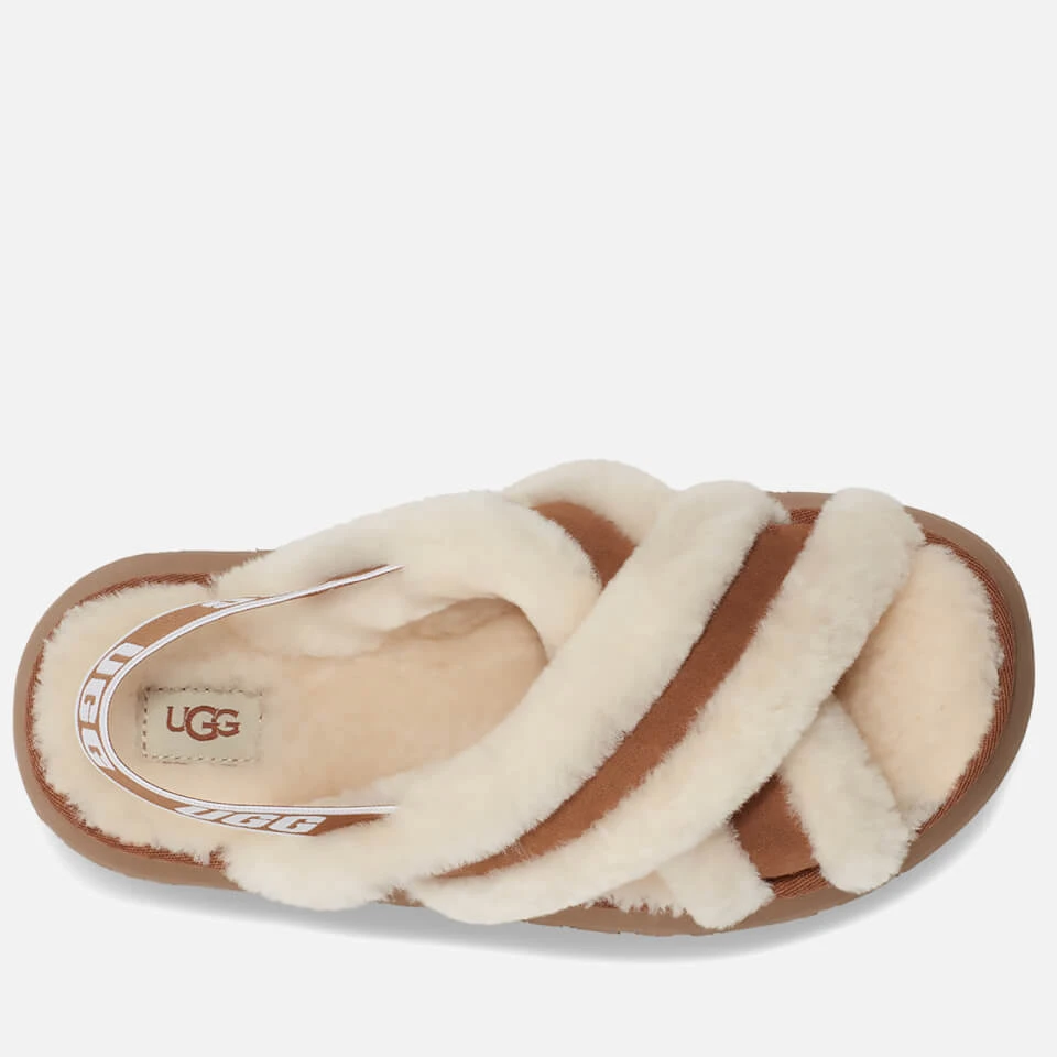 UGG Women's Disco Cross Sheepskin Slippers - Chestnut 5 UGG Women's Disco Cross Sheepskin Slippers - Chestnut - Image 5