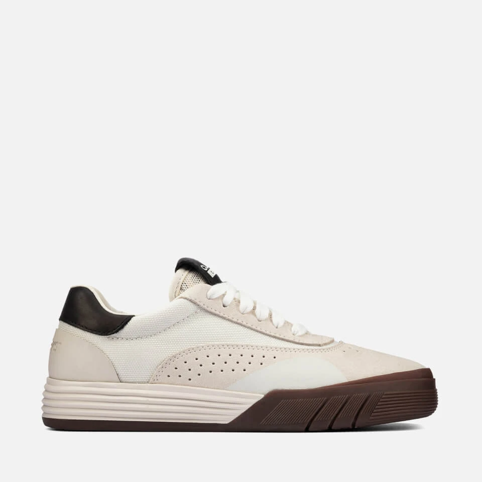 Clarks Youth Cica Trainers - Off White Suede 1 Clarks Youth Cica Trainers - Off White Suede