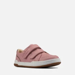 Clarks Kids' Fawn Solo Trainers - Light Pink Lea -Vans Shoes Shop 13523267 1444940433809769