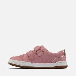Clarks Kids' Fawn Solo Trainers - Light Pink Lea -Vans Shoes Shop 13523267 9254940433860292