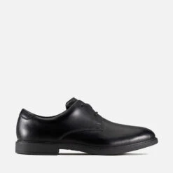 Clarks Youth Scala Loop School Shoes - Black Leather