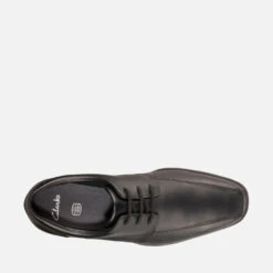 Clarks Youth Scala Step School Shoes - Black Leather -Vans Shoes Shop 13523448 8004940441151345