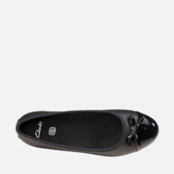 Clarks Youth Scala Bloom School Shoes - Black Leather -Vans Shoes Shop 13523513 2104940443080831