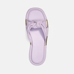 Coach Women's Brooklyn Leather Sandals - Violet -Vans Shoes Shop 13529152 2264972661262438