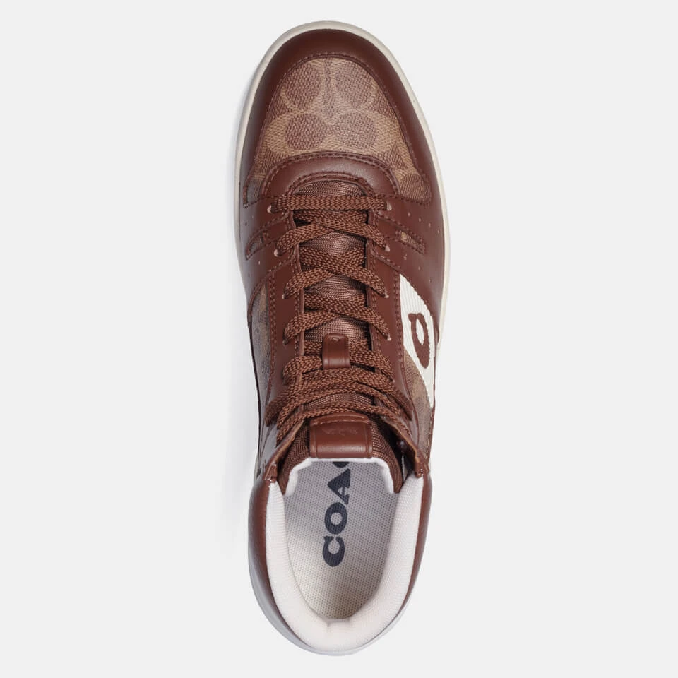 Coach Men's Citysole Signature Hi-Top Trainers - Saddle 3 Coach Men's Citysole Signature Hi-Top Trainers - Saddle - Image 3