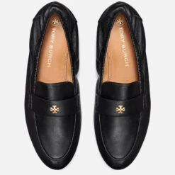 Tory Burch Women's Ballet Leather Loafers - Perfect Black -Vans Shoes Shop 13554740 1134938131604459