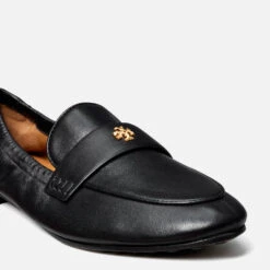 Tory Burch Women's Ballet Leather Loafers - Perfect Black -Vans Shoes Shop 13554740 1934938131620491