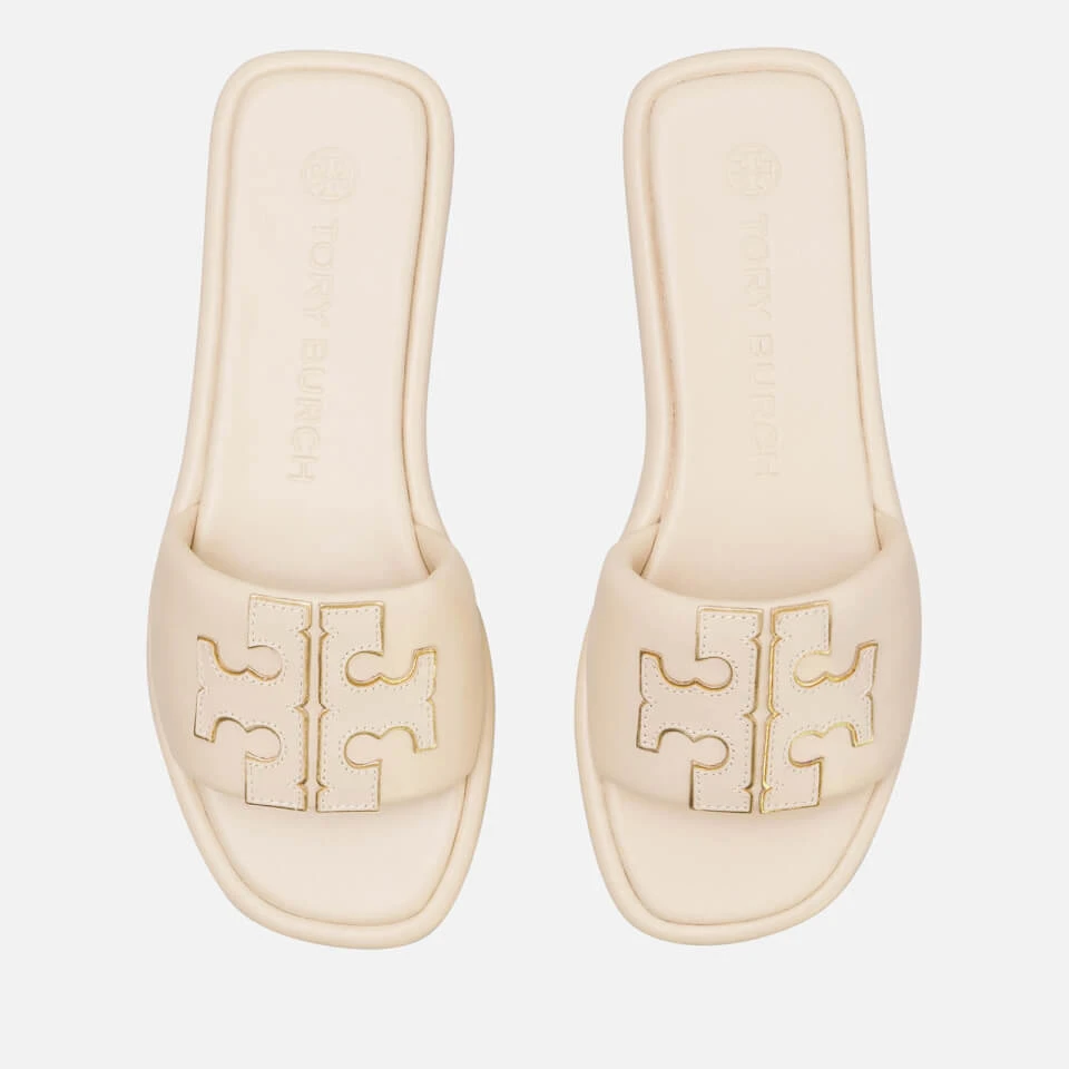 Tory Burch Women's Double T Sport Slide Sandals - Dulce De Leche 1 Tory Burch Women's Double T Sport Slide Sandals - Dulce De Leche