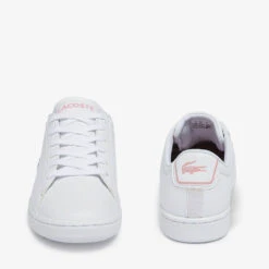 Lacoste Junior Carnaby Evo Trainers - White -Vans Shoes Shop 13559345 1534935520220556
