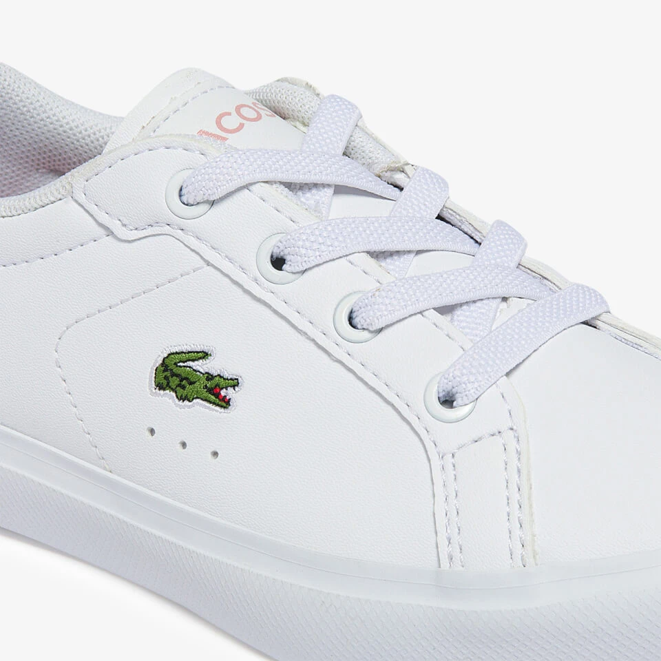 Lacoste Infant Powercourt 0721 Trainers - White/Pink 6 Lacoste Infant Powercourt 0721 Trainers - White/Pink - Image 6