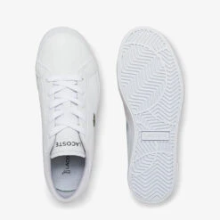 Lacoste Kids' Powercourt Trainers - White -Vans Shoes Shop 13559455 1424935523073547