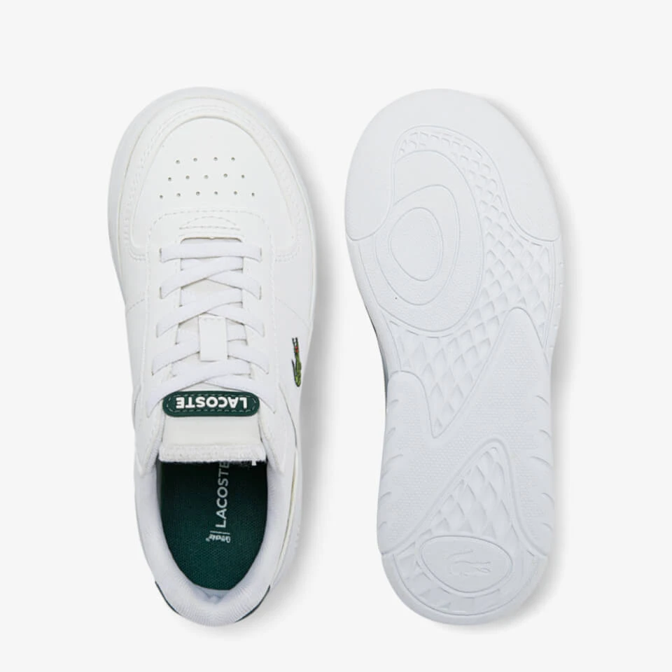 Lacoste Junior Game Advance Trainers - White/Green 4 Lacoste Junior Game Advance Trainers - White/Green - Image 4