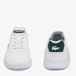 Lacoste Kids' Game Advance Trainers - White -Vans Shoes Shop 13559487 1744935523944258