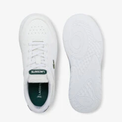 Lacoste Kids' Game Advance Trainers - White -Vans Shoes Shop 13559487 6814935523894860