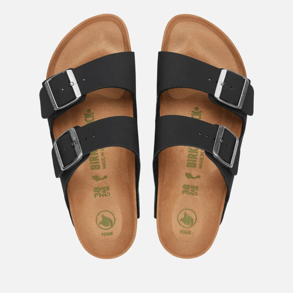 Birkenstock Men's Arizona Vegan Double Strap Sandals - Black 2 Birkenstock Men's Arizona Vegan Double Strap Sandals - Black - Image 2