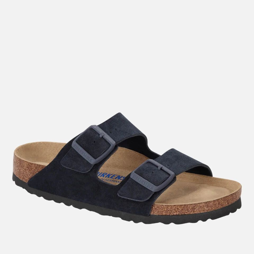 Birkenstock Men's Arizona Sfb Suede Double Strap Sandals - Midnight 1 Birkenstock Men's Arizona Sfb Suede Double Strap Sandals - Midnight
