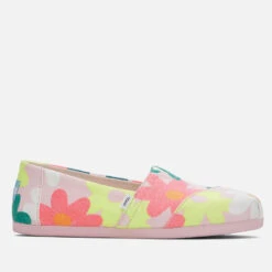 TOMS Women's Alpargata Pumps - Chalky Pink Retro Floral