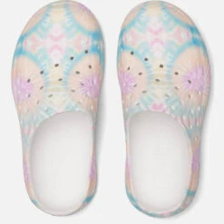 TOMS Women's Alpargata Mallow Vegan Mules - Candy Pink Tie Dye -Vans Shoes Shop 13624855 1004961760712662