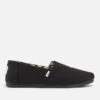 TOMS Men's Alpargata Vegan Canvas Pumps - Black/Black