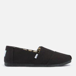 TOMS Men's Alpargata Vegan Canvas Pumps - Black/Black