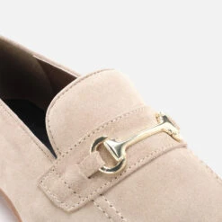 Walk London Men's Terry Trim Suede Loafers - Flax -Vans Shoes Shop 13629832 1064952710332513