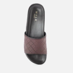 Walk London Men's George Leather Cross Front Sandals - Black -Vans Shoes Shop 13629874 5914952711928102