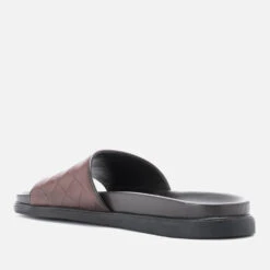 Walk London Men's George Leather Cross Front Sandals - Black -Vans Shoes Shop 13629874 7544952711871453