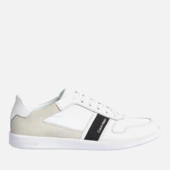 Calvin Klein Men's Low Top Mix Trainers - Triple White