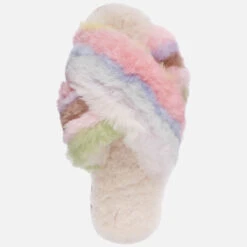 EMU Australia Women's Mayberry Rainbow Sheepskin Slippers - Pastel -Vans Shoes Shop 13642026 5634958872906965