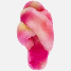 EMU Australia Women's Mayberry Tie Dye Sheepskin Slippers - Calippo -Vans Shoes Shop 13642033 1274958873087160