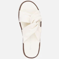 EMU Australia Women's Silky Leather Sandals - Coconut -Vans Shoes Shop 13642096 6564958874314985