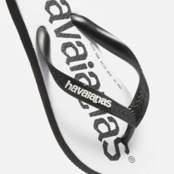 Havaianas Boys Logo Mania Flip Flops - Black/Black -Vans Shoes Shop 13651555 1844964319018153