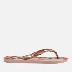 Havaianas Women's Slim Organic Flip Flops - Ballet Rose/Golden Blush -Vans Shoes Shop 13664882 1685047546776594