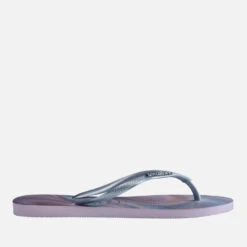 Havaianas Women's Slim Iridescent Flip Flops - Quiet Lilac -Vans Shoes Shop 13664907 1835047547774409