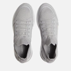 Calvin Klein Ribbed-Knit Running Trainers -Vans Shoes Shop 13745306 1455054817377538