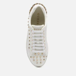 Guess Women's Renatta Faux Leather Low Top Trainers - Milk 6 Guess Women's Renatta Faux Leather Low Top Trainers - Milk -Vans Shoes Shop 13753473 1654969772836833