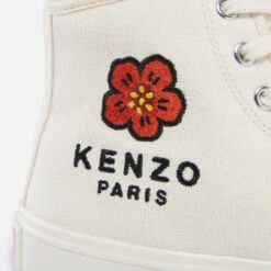 KENZO School Logo-Embroidered High-Top Trainers -Vans Shoes Shop 13760054 7284991830557294