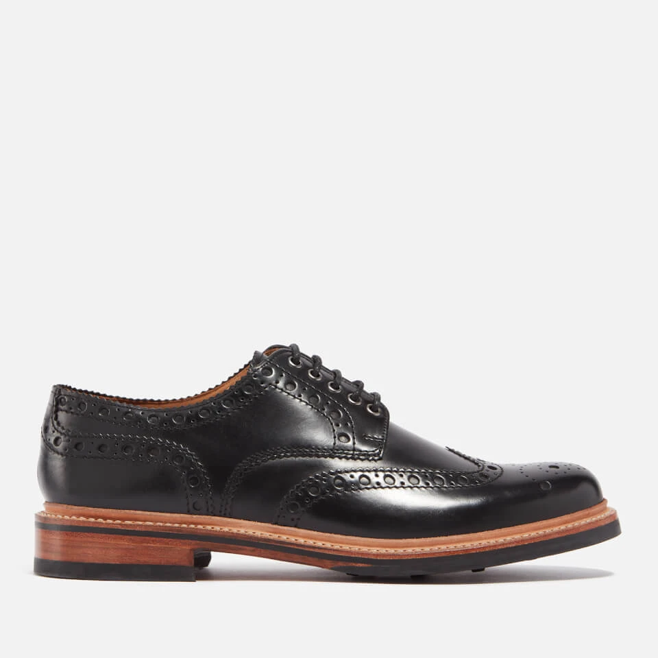 Grenson Men's Archie Leather Brogues - Black 1 Grenson Men's Archie Leather Brogues - Black