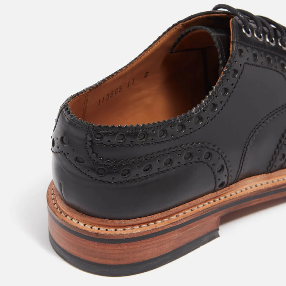 Grenson Men's Archie Leather Brogues - Black 4 Grenson Men's Archie Leather Brogues - Black - Image 4