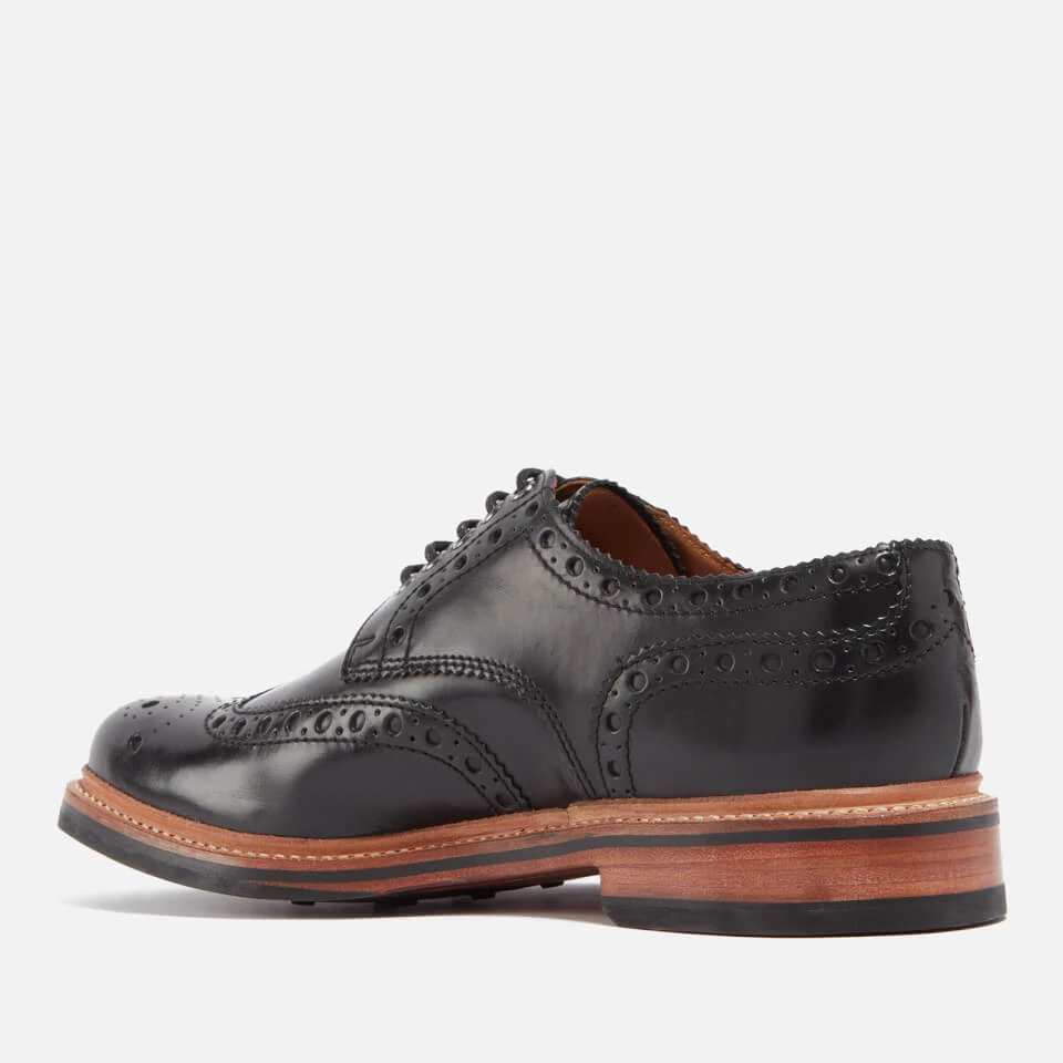 Grenson Men's Archie Leather Brogues - Black 2 Grenson Men's Archie Leather Brogues - Black - Image 2