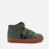 VEJA Kids' Esplar Velcro Suede And Leather-Blend Trainers