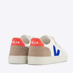 VEJA Kids' V-12 Leather And Vegan Suede Trainers -Vans Shoes Shop 13798906 1594985568504552