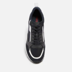 HUGO Icelin Runn Mesh, Leather And Suede Trainers -Vans Shoes Shop 13801991 1064993071880215