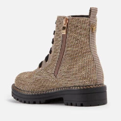 Kurt Geiger London Kids’ Mini Burlington Houndstooth Canvas Boots -Vans Shoes Shop 13807679 3535001656752554