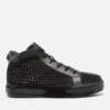 Kurt Geiger London Men's Laney Stud Hi-Top Trainers - Black