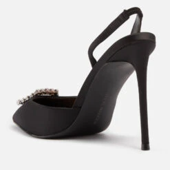 Steve Madden Vionnet Embellished Satin Slingback Heeled Pumps 6 Steve Madden Vionnet Embellished Satin Slingback Heeled Pumps -Vans Shoes Shop 13834801 1274991832821727